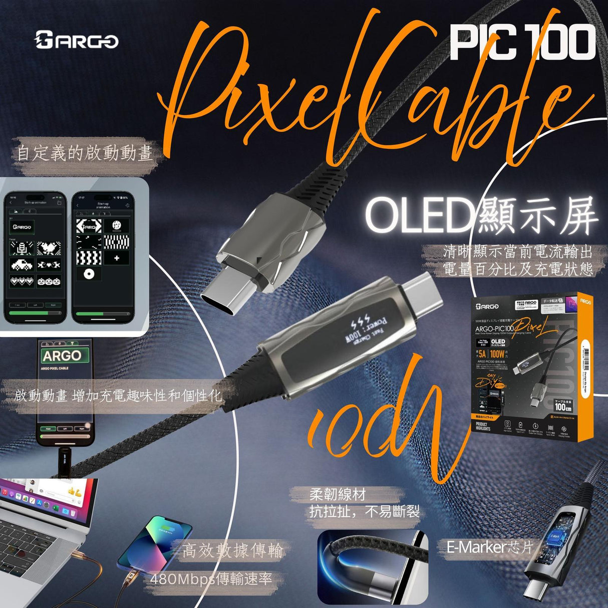 ARGO-PIC100 Pixel Cable