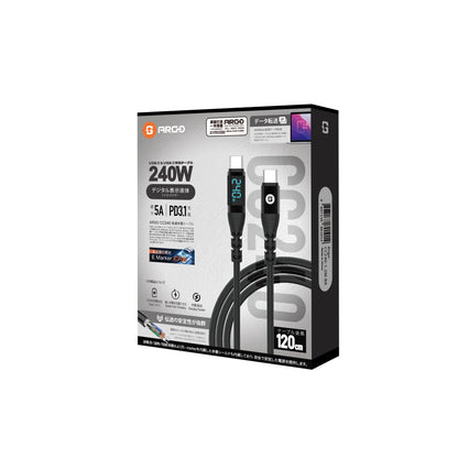 ARGO CC240 240W 2in1 快速傳輸充電線