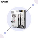 ARGO-PQ001 USB4.0 PD240W 8K螢幕輸出USB-C資料充電線(1.5公尺)