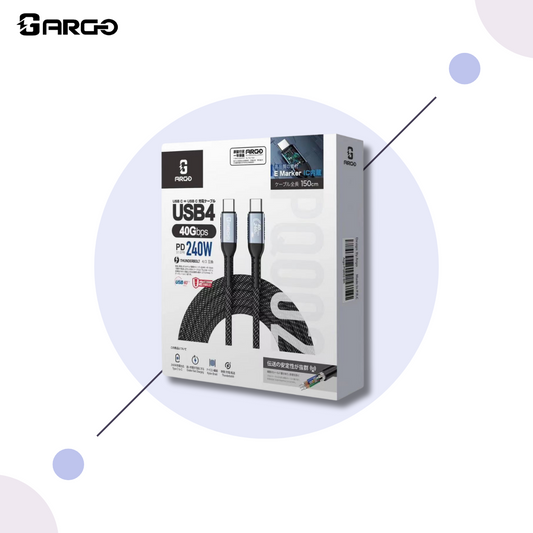 ARGO-PQ002 USB4 240W高速資料傳輸充電線