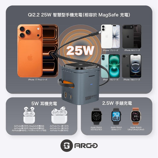 ARGO GD100 6IN1 無線充電座