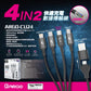 ARGO-CU24 4合2快速充電資料傳輸線